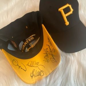 Vintage Pittsburgh Pirates Hat Bundle Signed!